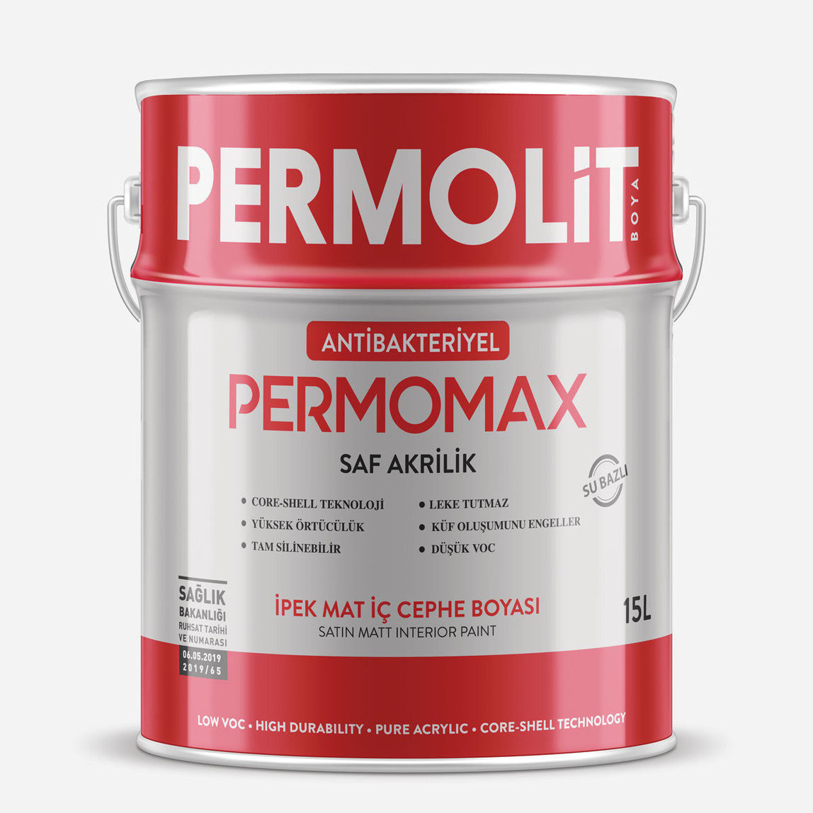    Permolit 15 Litre Permomax Antibakteriyel Boya 