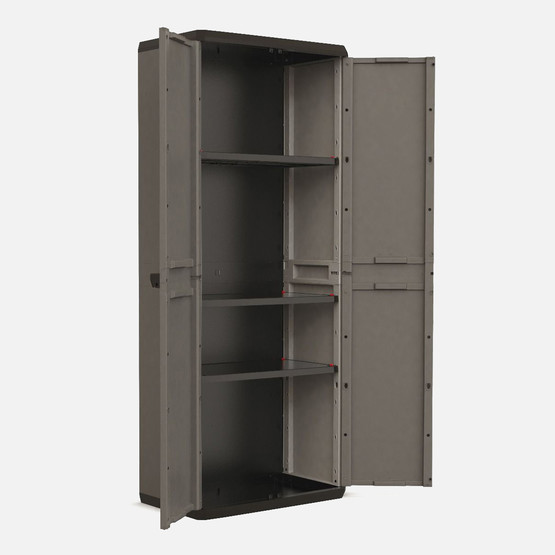Keter Piu 3 Raflı Plastik Dolap Antrasit 