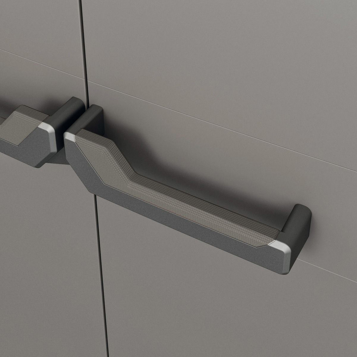    Keter Piu 3 Raflı ve Uzun Bölmeli Plastik Dolap Antrasit 