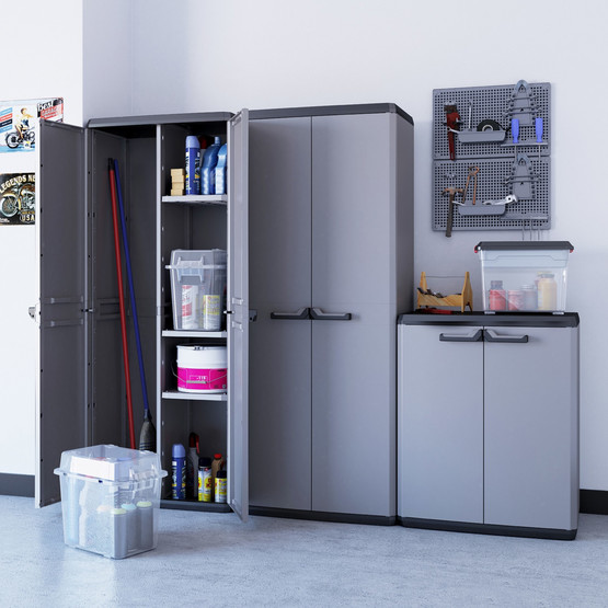 Keter Piu Tek Raflı Plastik Dolap Antrasit 