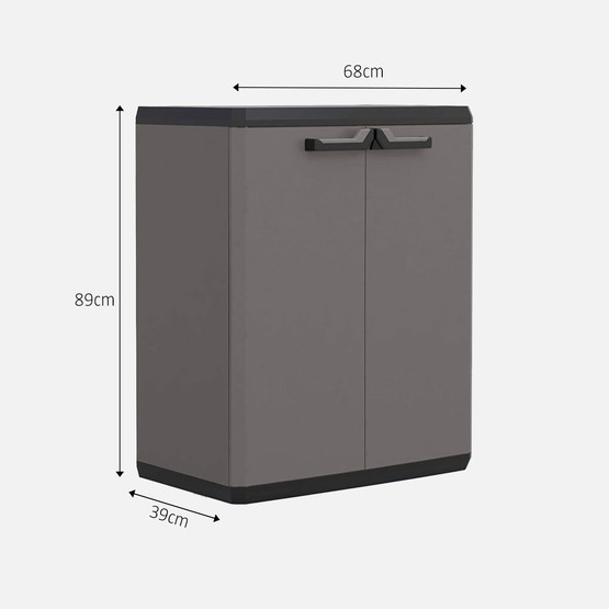 Keter Piu Tek Raflı Plastik Dolap Antrasit 