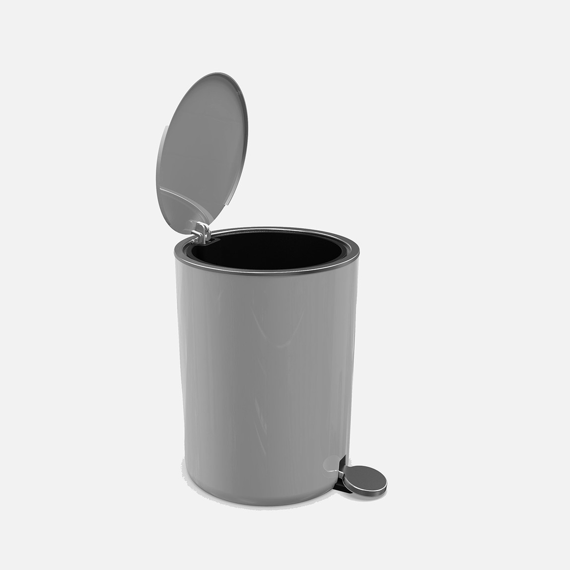    Primanova Lenox 5L Pedallı Çöp Kovası Gri 