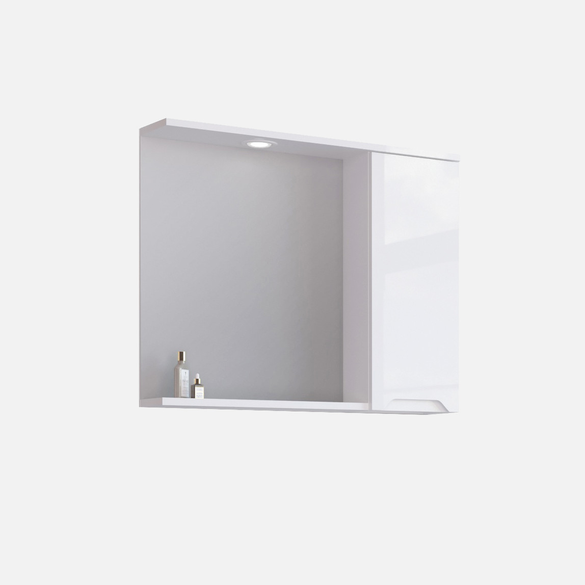    Bonitobagno Rita Aynalı 82 cm Banyo Dolabı Üst Modül Beyaz 