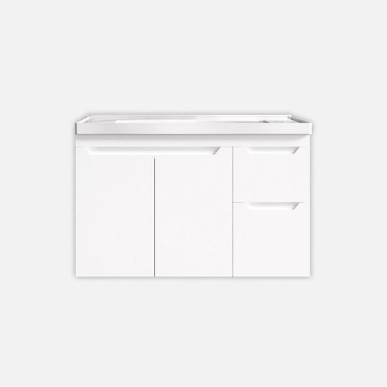 Bonitobagno Rita Aynasız 100 cm Alt Modül Banyo Dolabı Beyaz