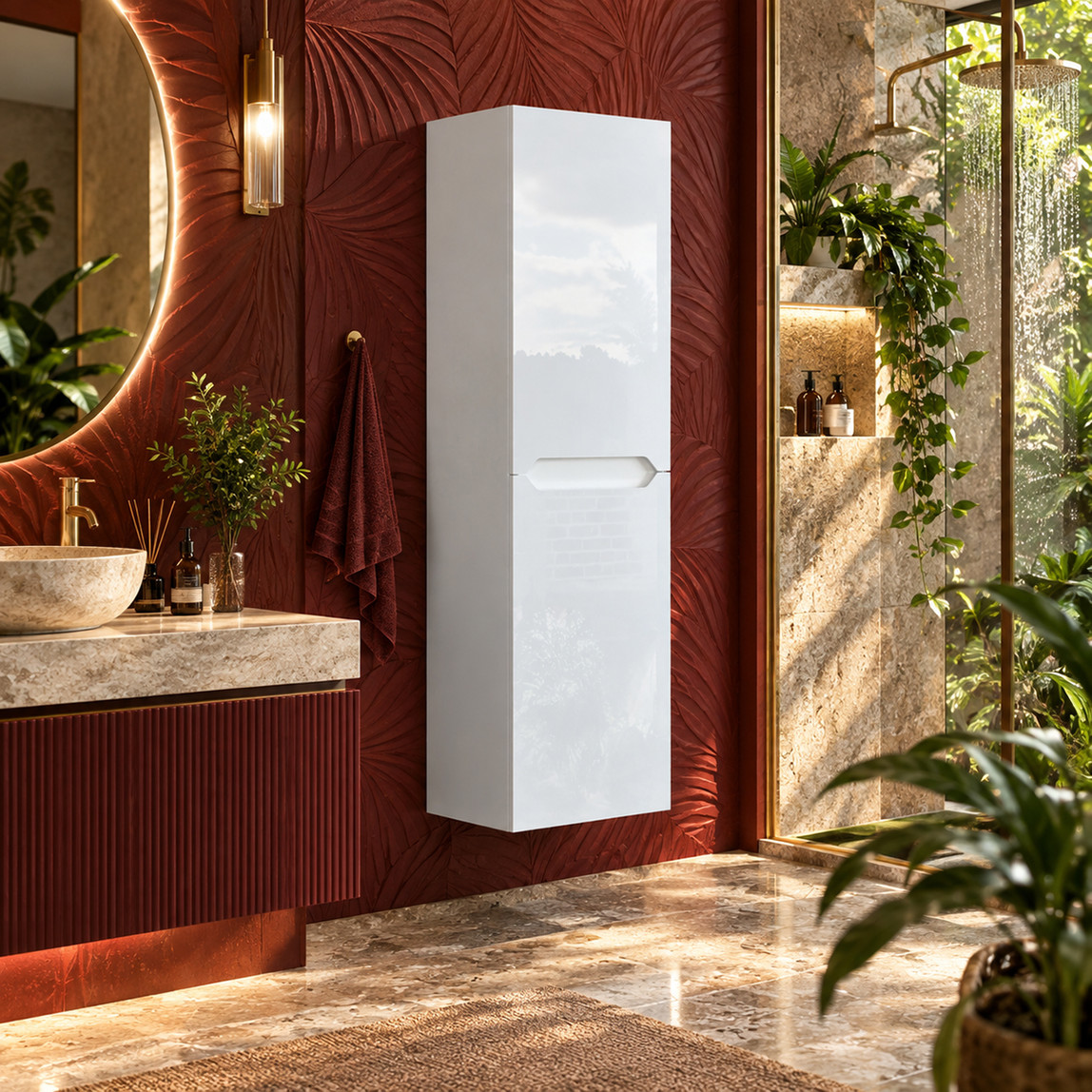    Bonitobagno Rita 40 cm Banyo Boy Dolabı Beyaz 