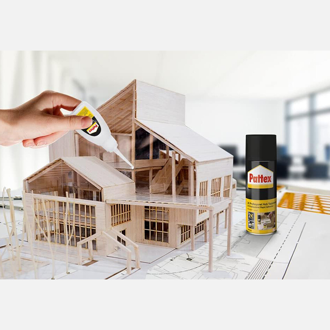    Pattex 2K Hızlı Yapıştırıcı 400 + 70 Ml  