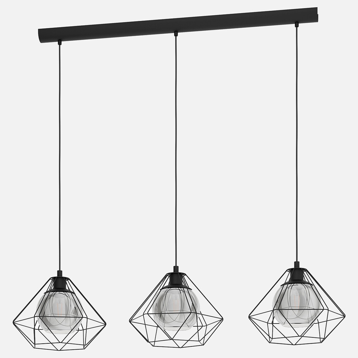    Eglo Vernham Modern 3'lü E27 Duy Metal Avize  
