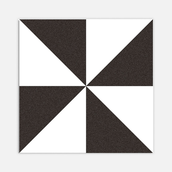 Ege Seramik Breda Siyah Beyaz Sırlı Porselen 20X20Cm 0,72 M2
