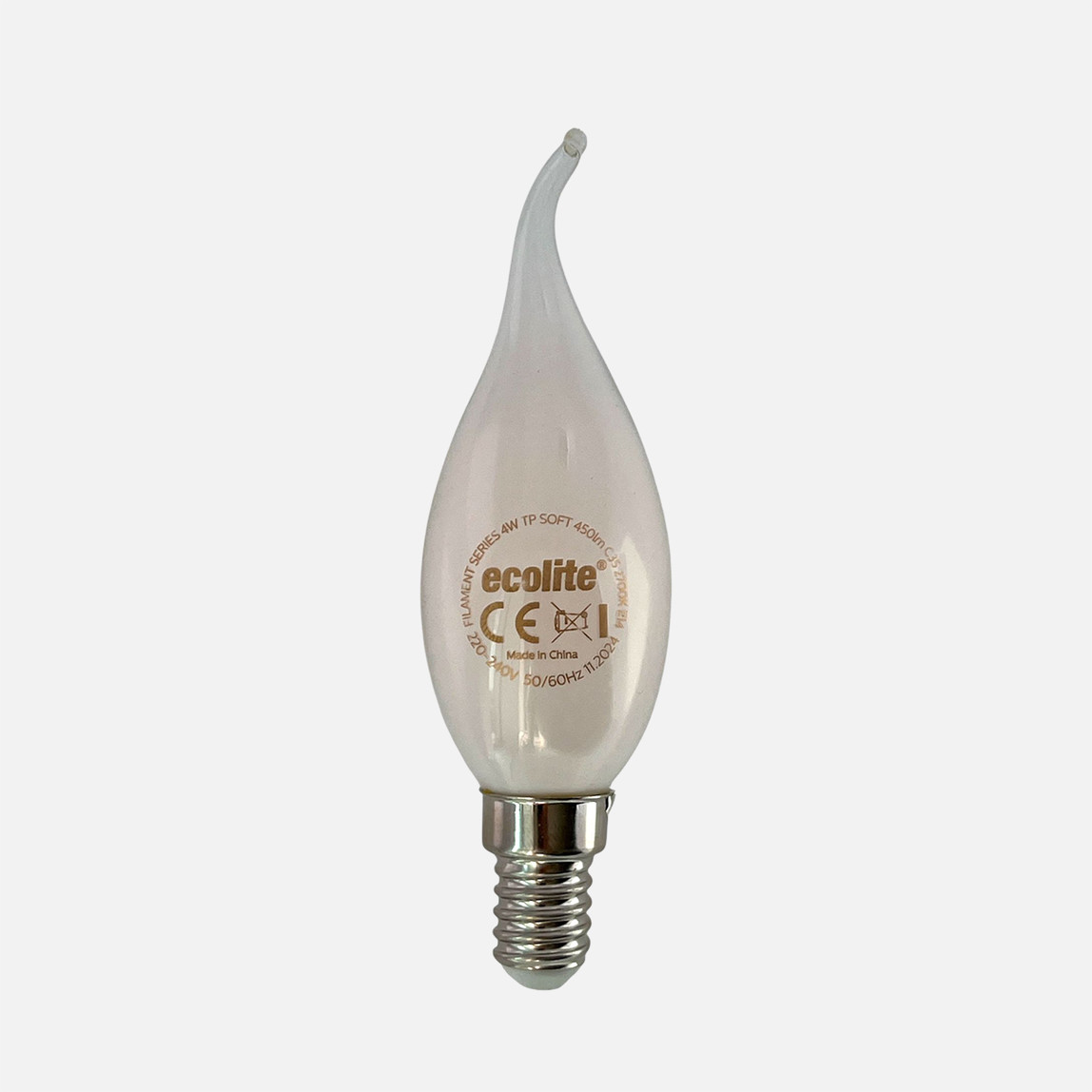    Ecolite Soft Filament C35 4 W Sarı Klasik E14 Duy Led Ampul   