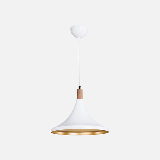 Asz Kano Plastik E27 Duy Yuvarlak Tekli Modern Sarkıt Beyaz  