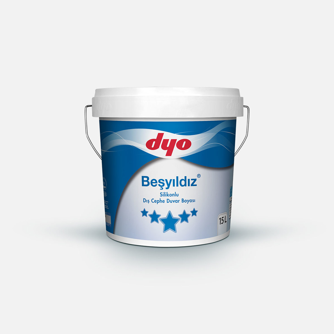    Dyo Silikonlu Dış Cephe Beyaz Beşyıldız 15 lt  