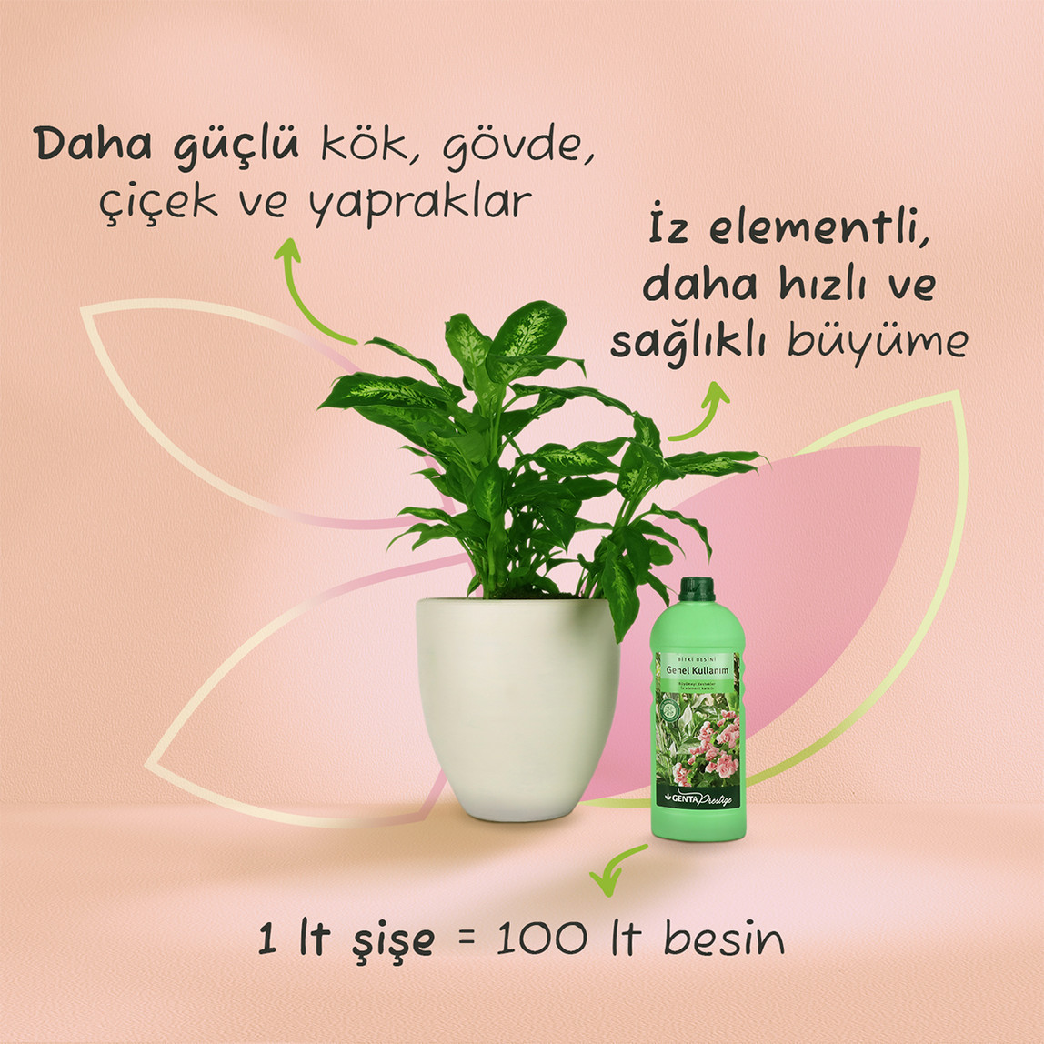    Genta Prestige Genel Kullanım Sıvı Besin 1 lt  