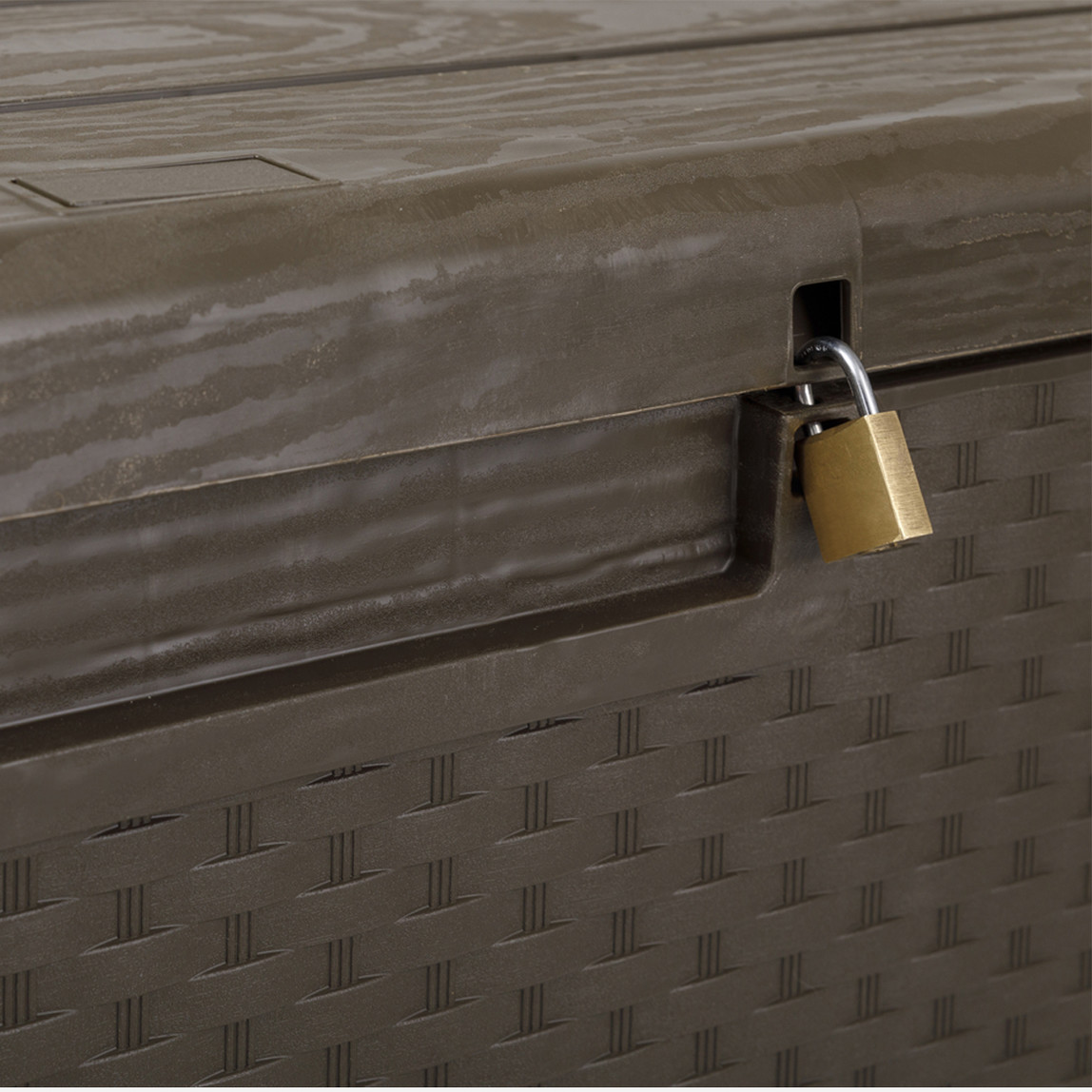    Portofino Plastik Sandık 340 lt Kahverengi       