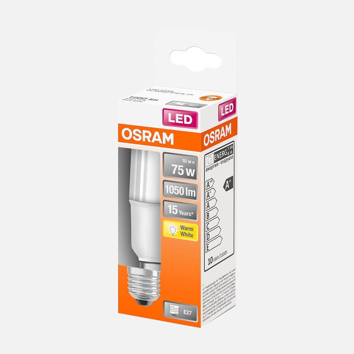    Osram Led Stick 75 10 W Sarı Klasik E27 Duy Led Ampul   