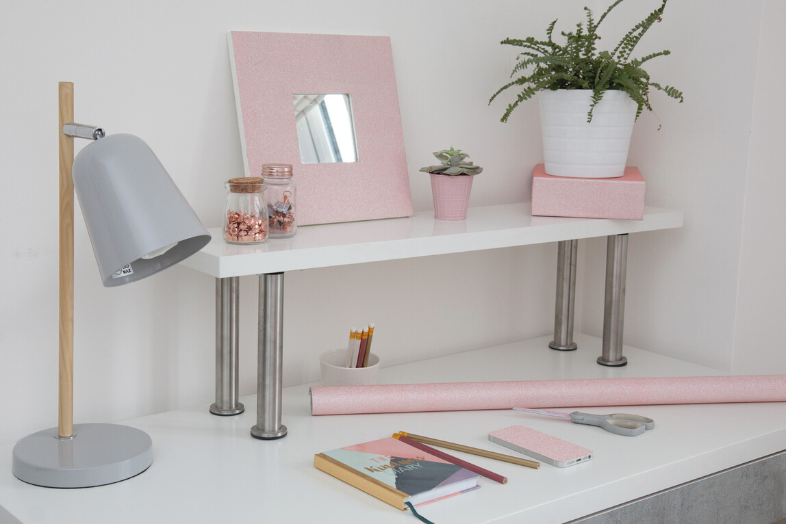    D-C Fix 45x150 cm Yapışkanlı Folyo Metalik Gül Kurusu 