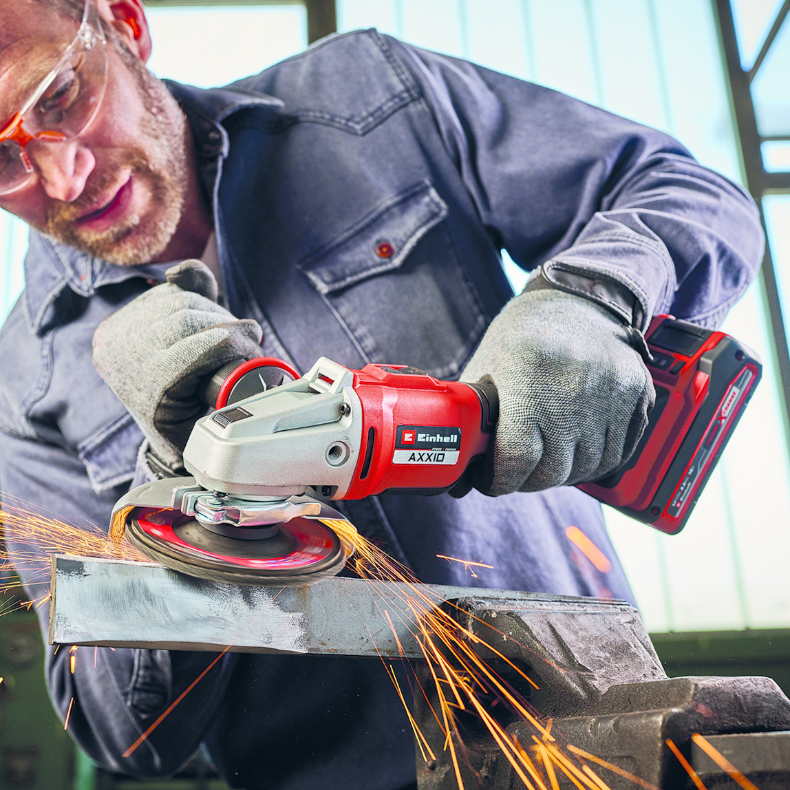    Einhell Axxio 18/115 mm Solo Kömürsüz Avuç Taşlama Makinesi  (Akü ve Şarj Cihazı Dahil Değildir.) 