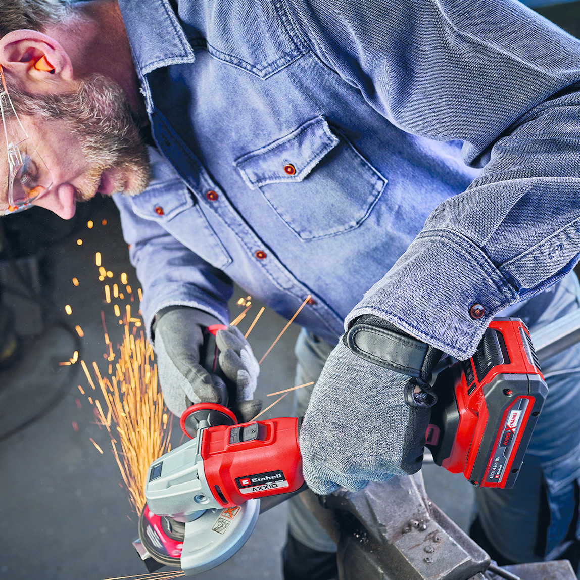    Einhell Axxio 18/115 mm Solo Kömürsüz Avuç Taşlama Makinesi  (Akü ve Şarj Cihazı Dahil Değildir.) 