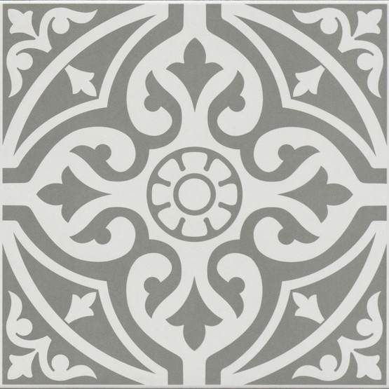 Çanakkale Seramik Ornament Karo Klasik Gri 33 x 33 cm 1,42 m2