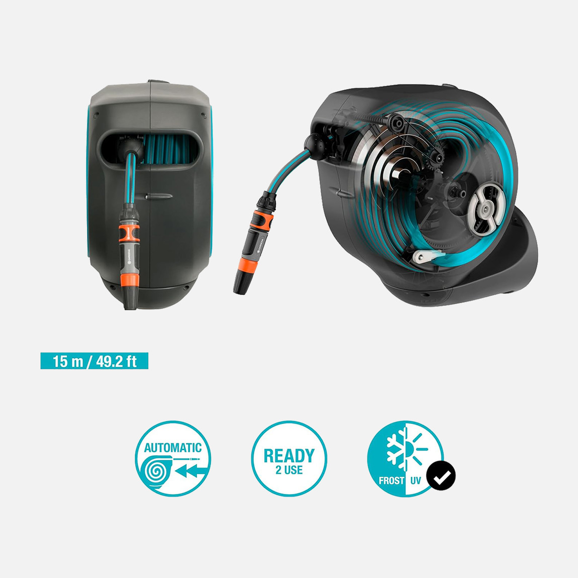    Gardena Duvara Monte Hortum Kutusu RollUp S 