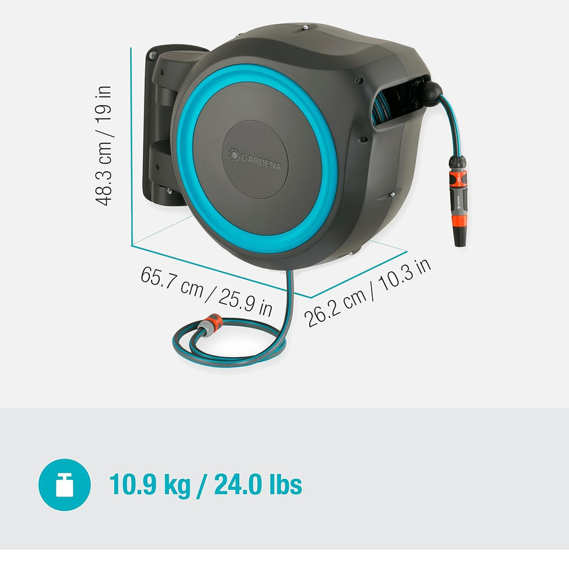    Gardena Duvara Monte Hortum Kutusu 25m  