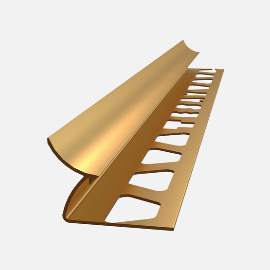 Tesay 12 mm Alüminyum İç Köşe Profili Eloksal Sarı