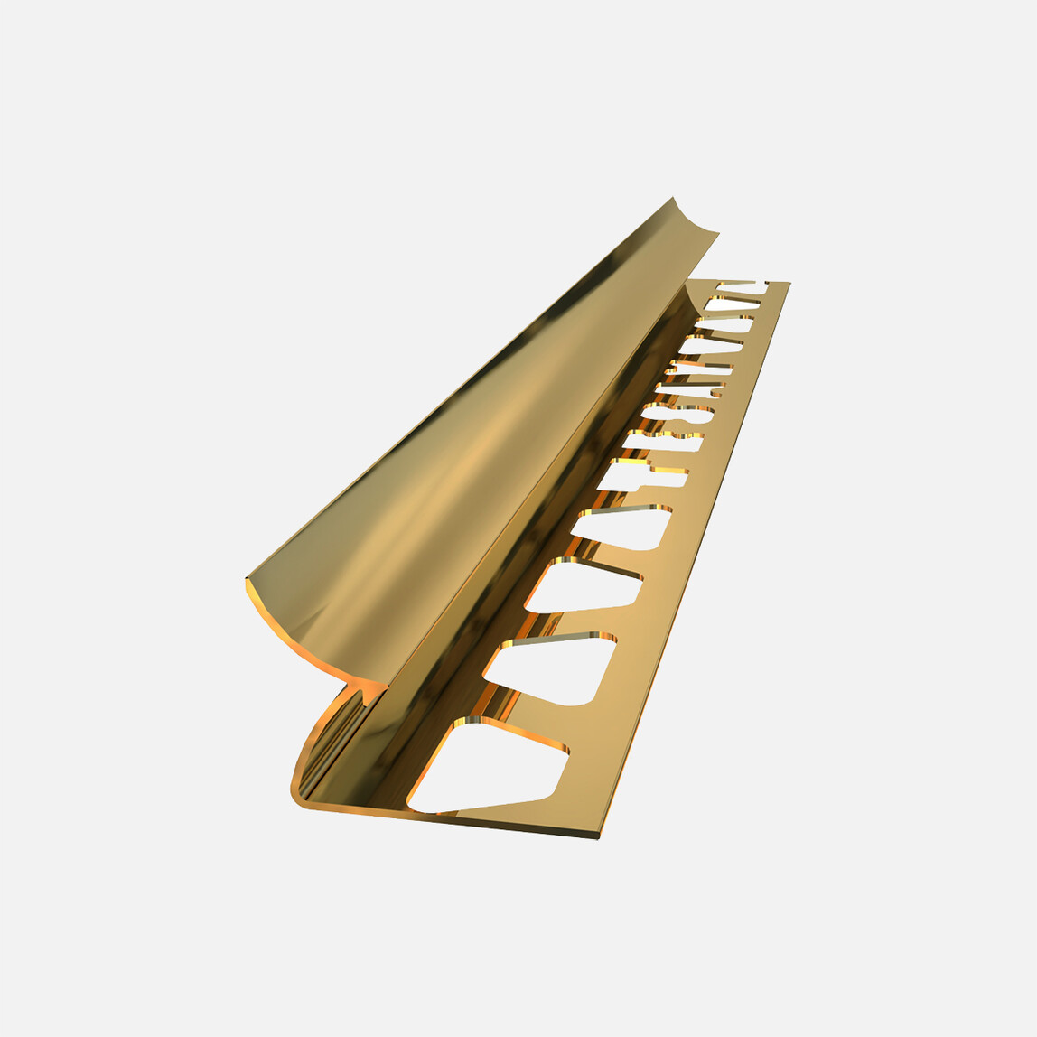    Tesay 10 mm Alüminyum İç Köşe Profili Sarı Parlak 