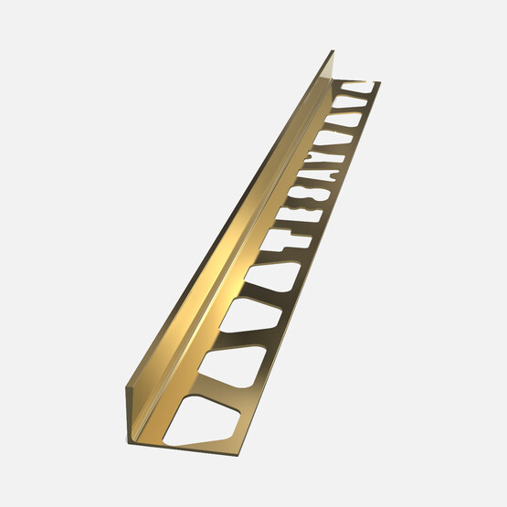 Tesay 12 mm Alüminyum Fayans Bitim Profili Sarı Parlak