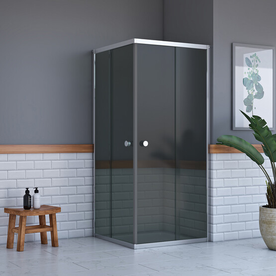 Er-Duş Titan Köşe Duşakabin 100x100cm Krom