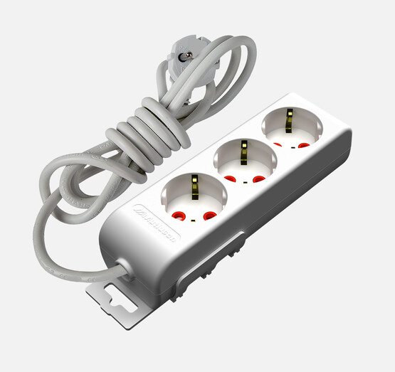 Mutlusan Ri-Tech 3'lü Topraklı Grup Priz Çocuk Korumalı(1 Mt) 