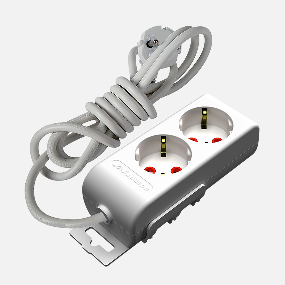    Mutlusan Ri-Tech 2'li Topraklı Grup Priz Çocuk Korumalı(1 Mt)  