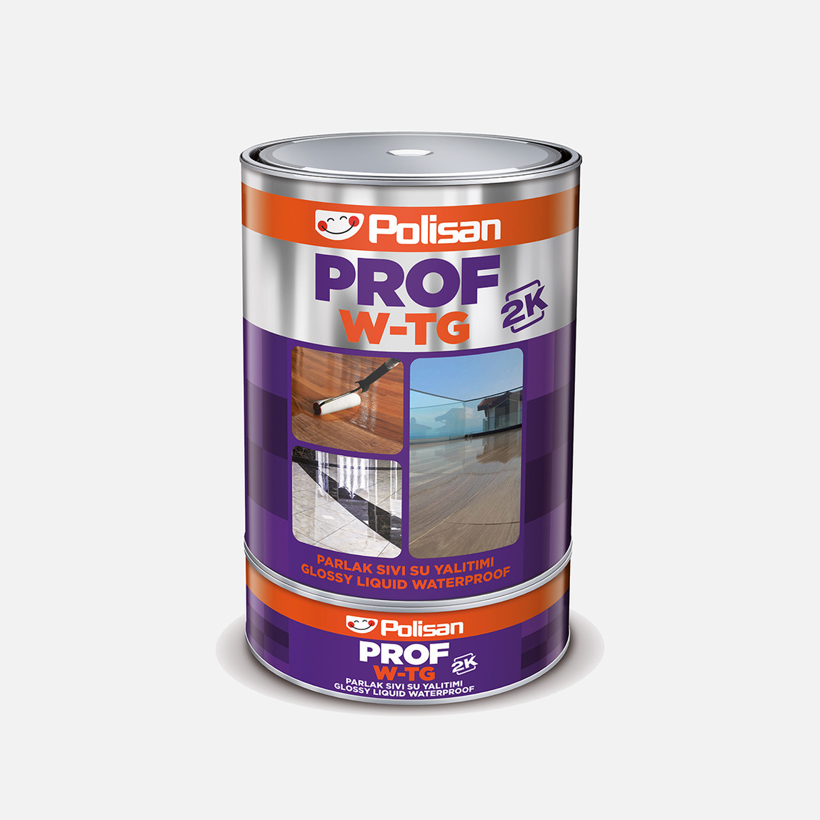    Polisan Prof W-TG 2K Su Yalıtım Şeffaf 3 kg 