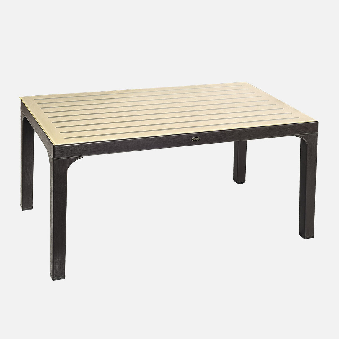    Holiday HM-735 Wood Camlı Masa Koyu Kahve  