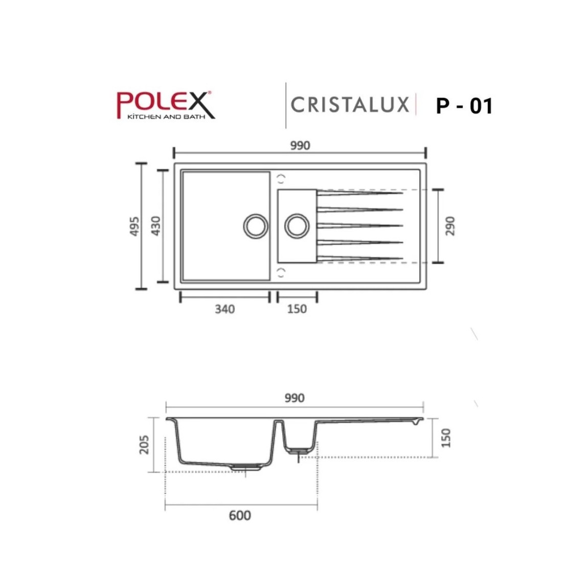    Polex P-01 Eviye Beyaz 