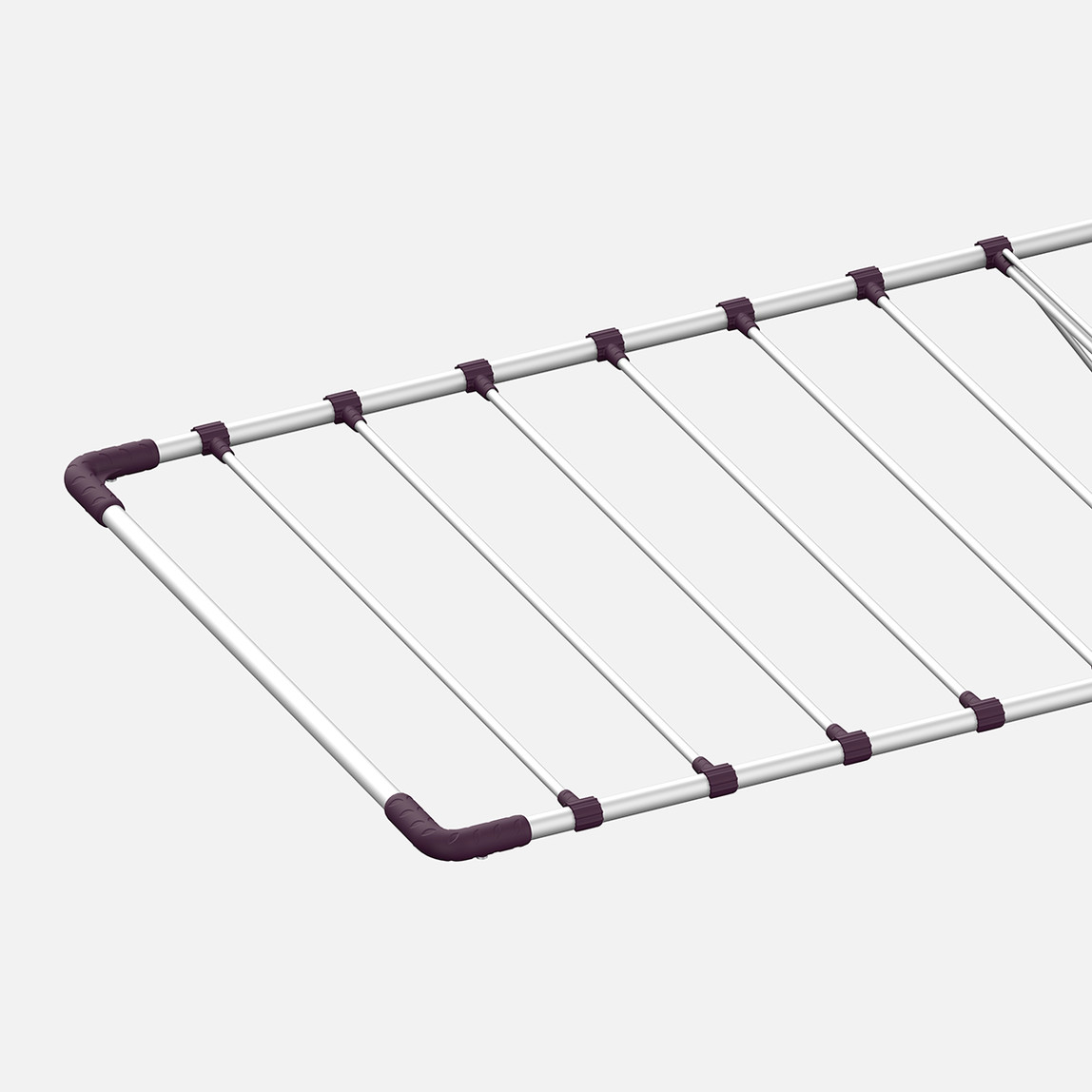    Gazzella Mini Plus Kanatlı 173 cm Katlanabilir Çelik Çamaşır Kurutmalık Bordo - Gri 