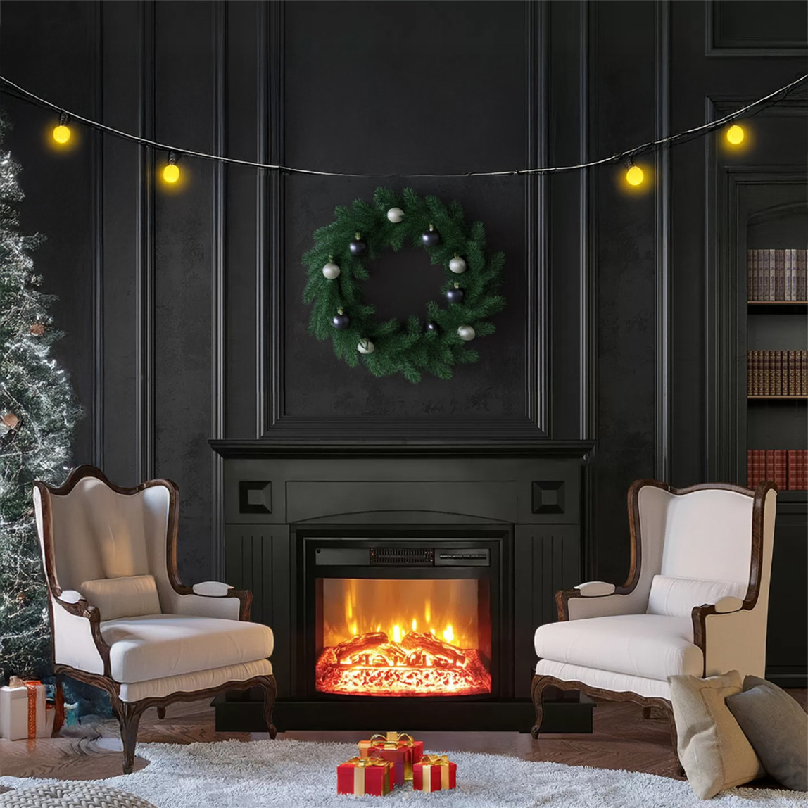    Dlc Vernazza1800W Dekoratif Şömine Siyah  