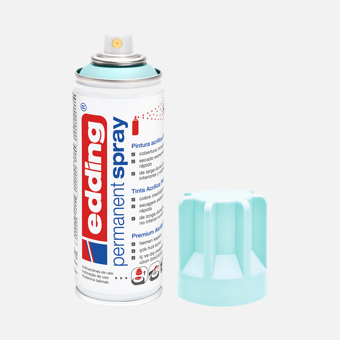    200 ml Permanent Akrilik Sprey Boya Pastel Blue 916 