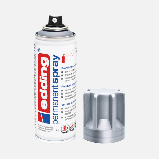 200 ml Permanent Akrilik Sprey Boya Silver Mat 923