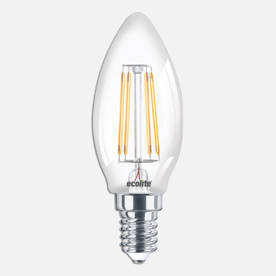 Ecolite Led Filament C35 6 W Sarı 2700K E14 LED Ampul