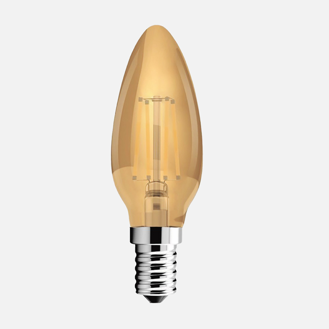    Ecolite Led Filament Gold 4 W Sarı 2200K E14 LED Ampul 