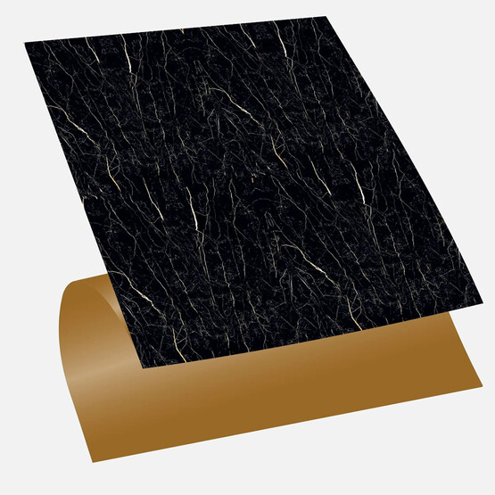 Tink Mermer Desenli Siyah Duvar PVC Karo 30 x 30 cm 