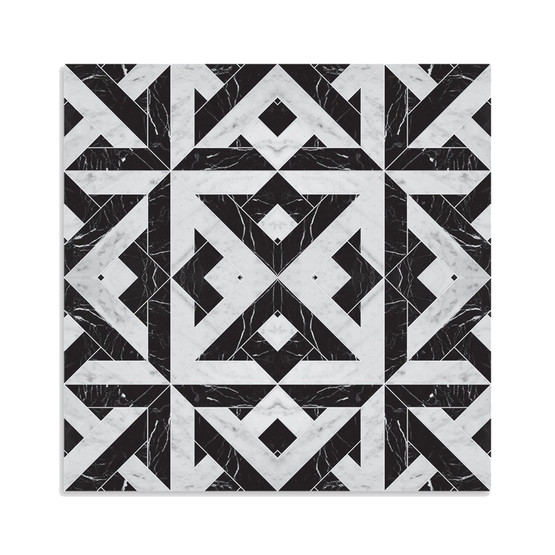 Tink Mermer Desenli Beyaz Duvar PVC Karo 30 x 30 cm