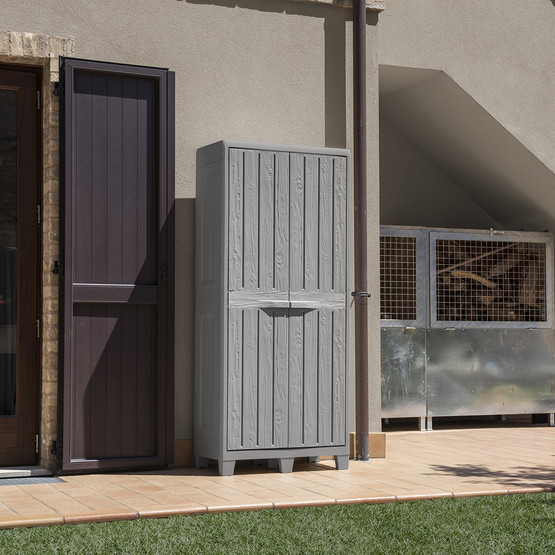 Toomax Florida XL 4 Raflı Plastik Dolap Gri