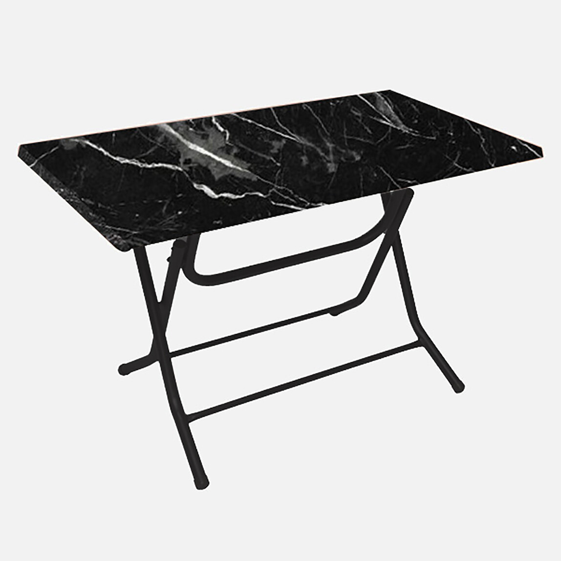    Belde Punti Mermer Desen Katlanır Çok Amaçlı Masa 90cm  