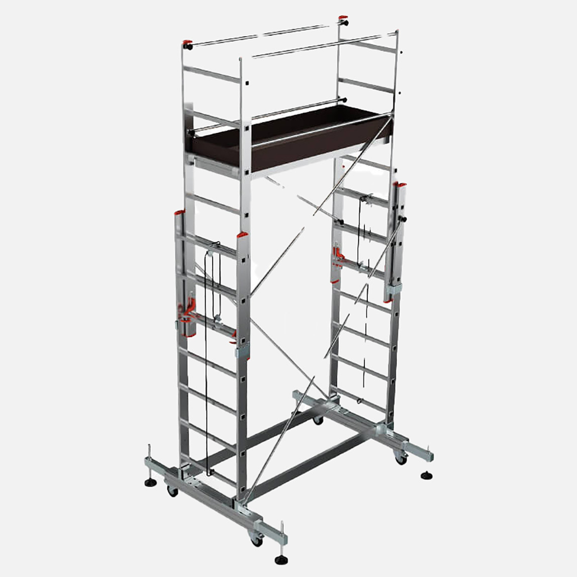    Saraylı Mega Alüminyum 14 Basamaklı 2.2 m İskele 