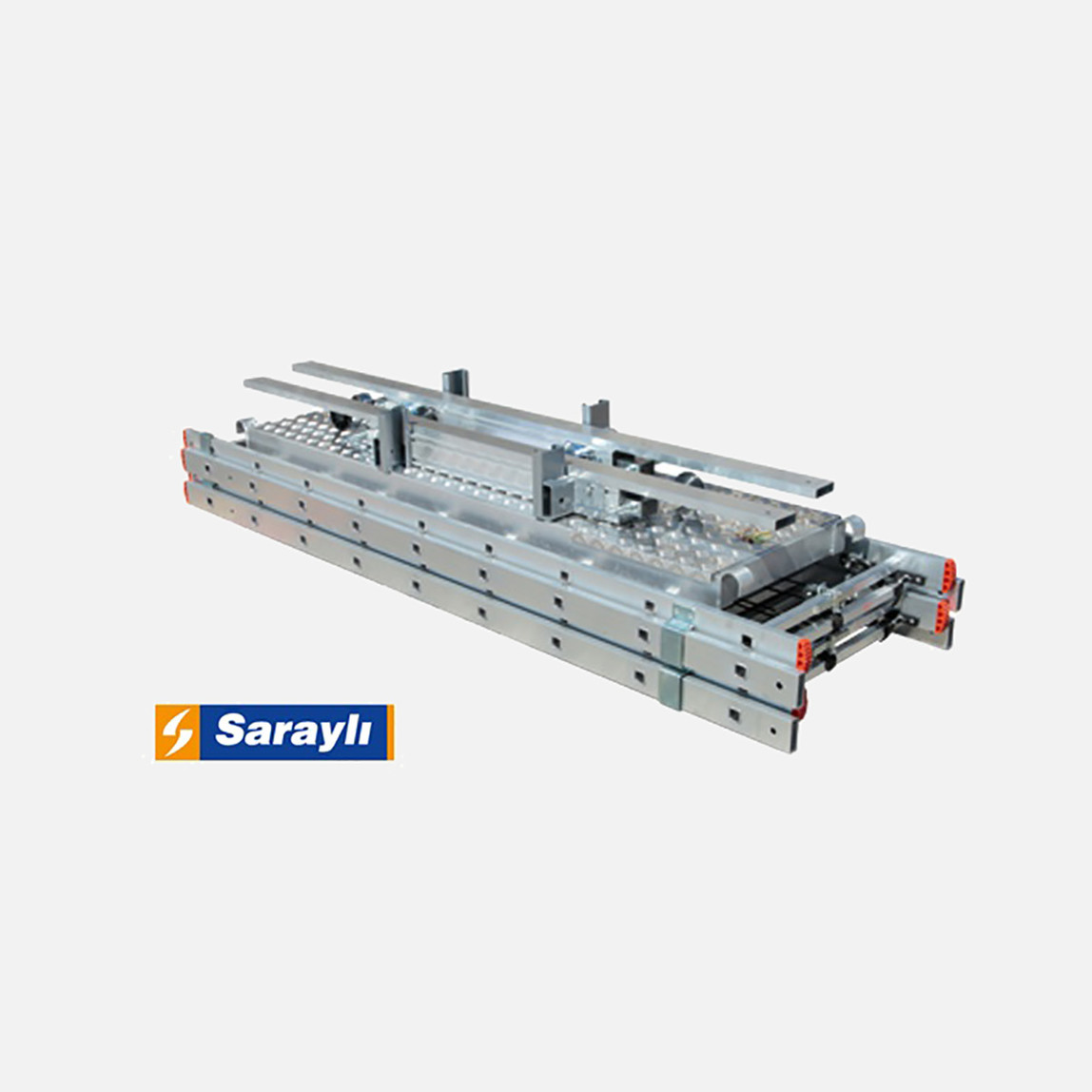    Saraylı Mega Alüminyum 19 Basamaklı 4 m İskele 