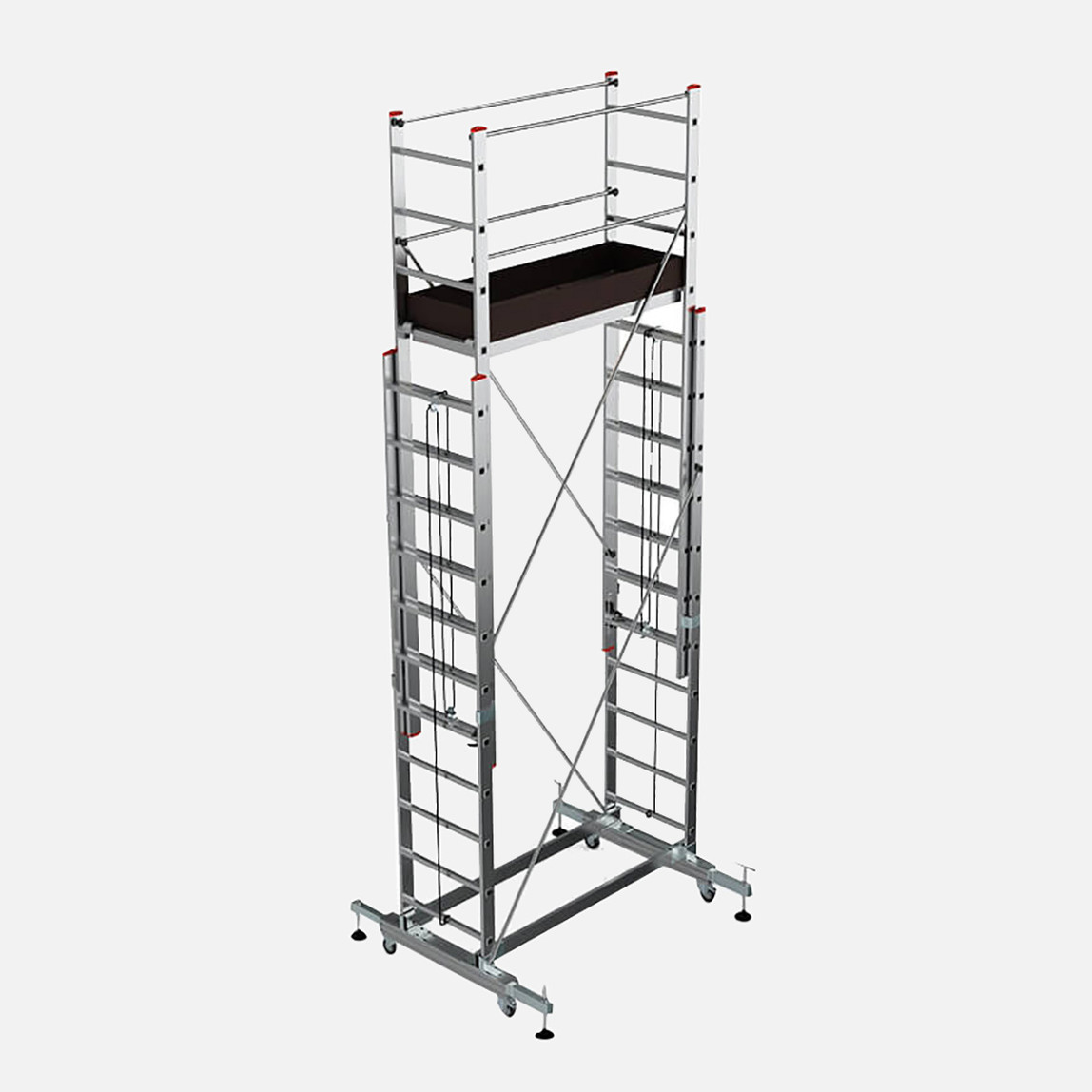    Saraylı Mega Alüminyum 19 Basamaklı 4 m İskele 