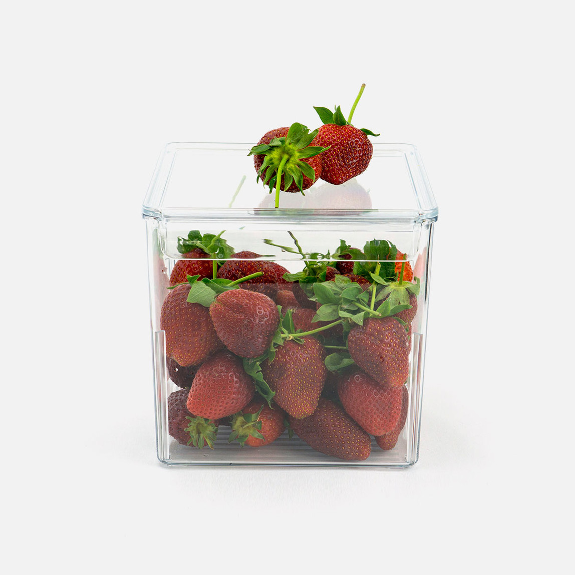    Primanova Kapaklı Plastik Şeffaf Kapaklı Küp Düzenleyici 16.5 x 35.5 x 16 cm 