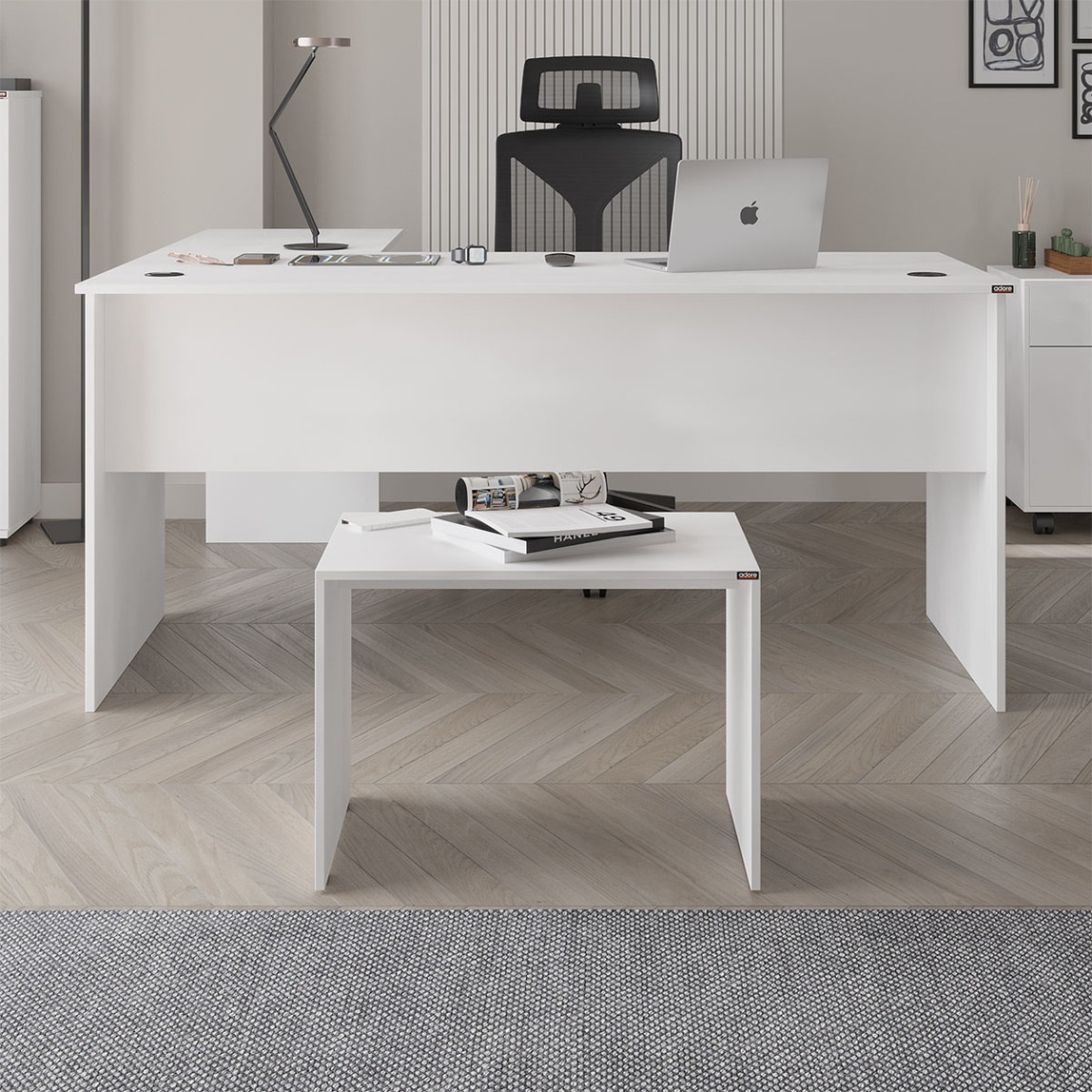    Adore Rio Dikdörtgen Sehpa Beyaz 