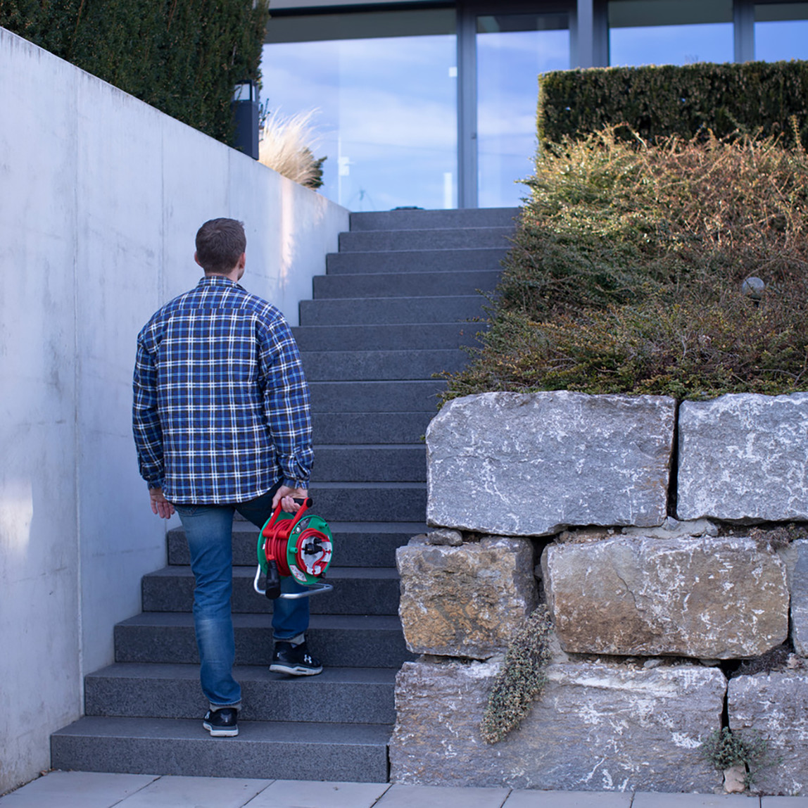    Brennenstuhl 3X1,5 25Metre Dış Mekan Kablolu Bahçe Makara  