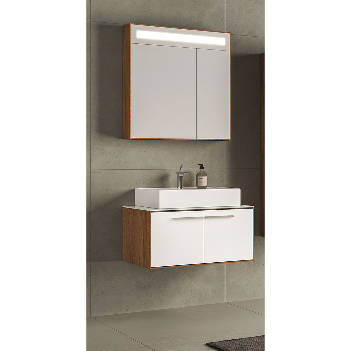    Gold Banyo Juliet Aynasız 75 cm Takım Banyo Dolabı Beyaz 
